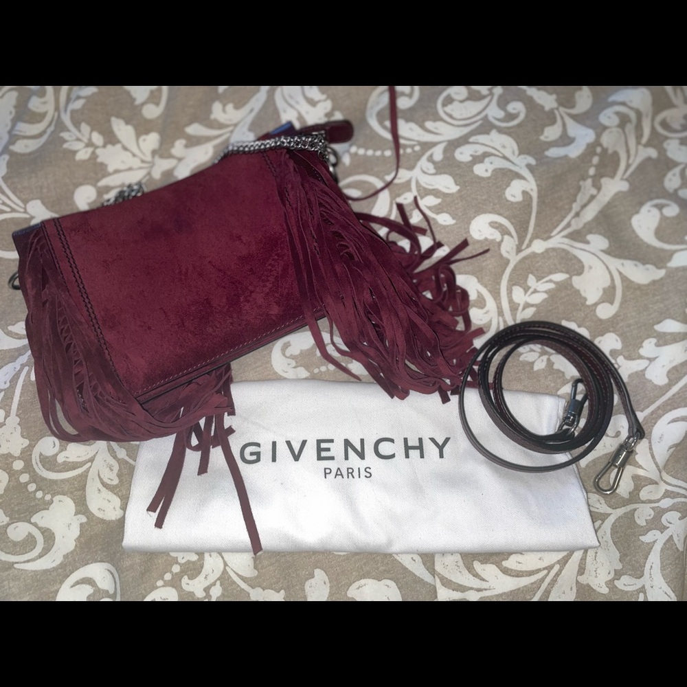 Givenchy Leather Fringe Crossbody